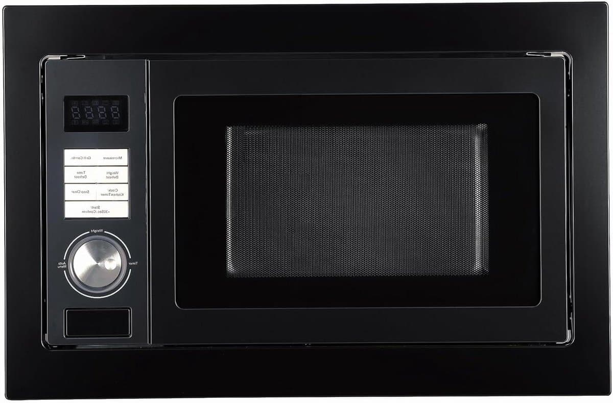 Inbouw Magnetron met Grill - Combi Magnetron - Snel Eten Bereiden - 8 Automatische Programma's - 25 Liter - Zwart — afbeelding 1
