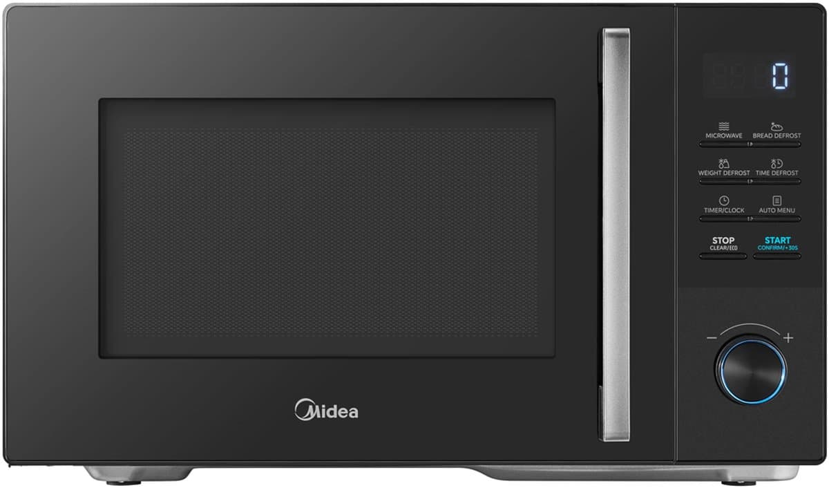 Midea MMО-AM25VB(BK) - Magnetron - 25L - 900W - Gelijkmatige verwarming (Inverter) - Zwart — afbeelding 1