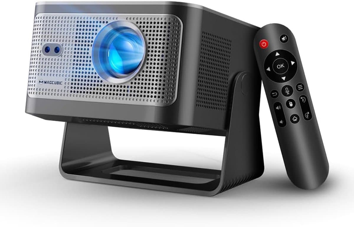 Mini Beamer 4K – Native 1080p – 600 ANSI Lumen – Autofocus – WiFi 6 & Bluetooth 5.4 – 180° Draaibaar — afbeelding 1