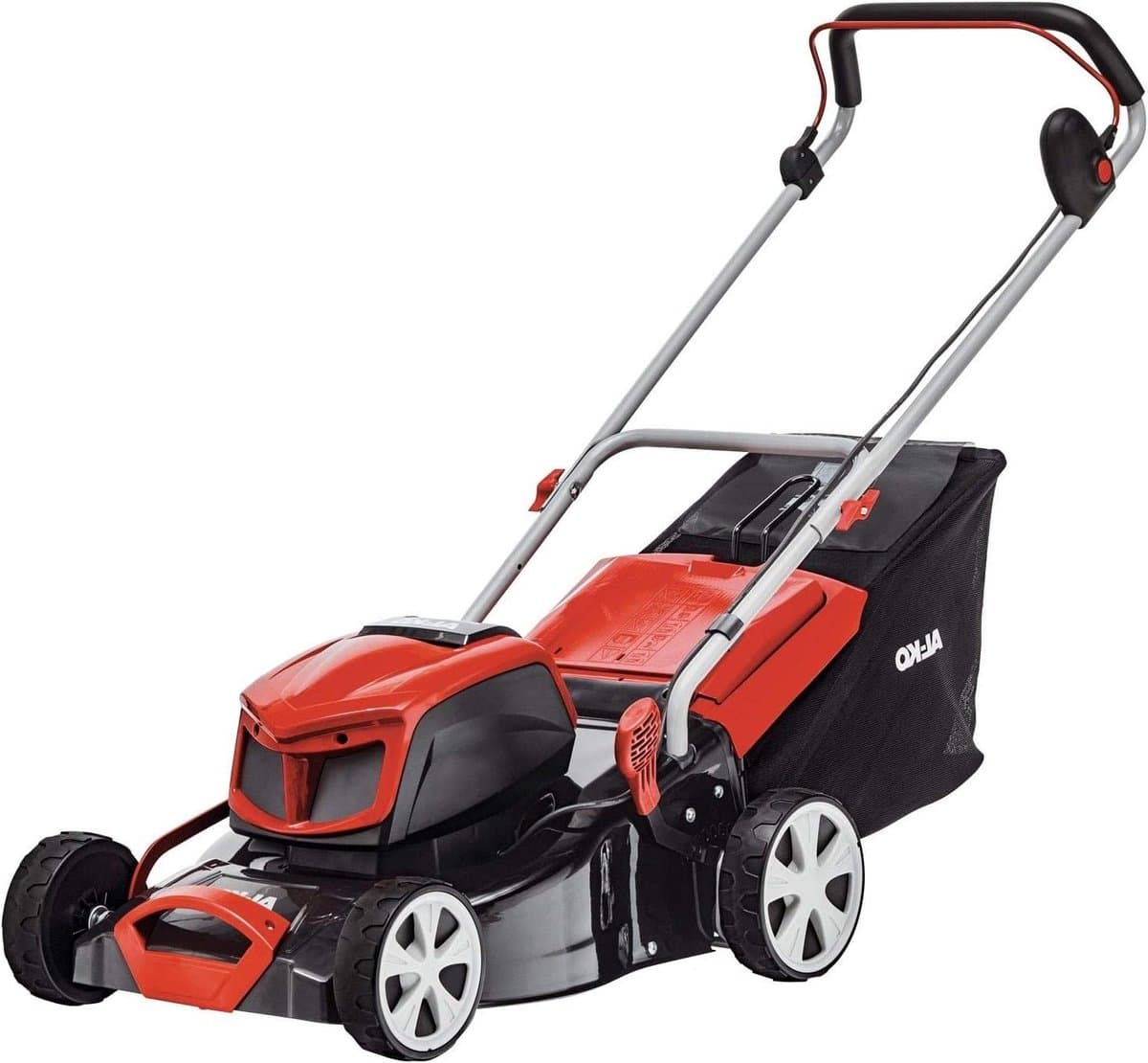 Elektrische Grasmaaier - Accu maaier Grasmaaier - Gazon Onderhouden - 42cm Snijbreedte - 60 Liter - Zwart — afbeelding 1