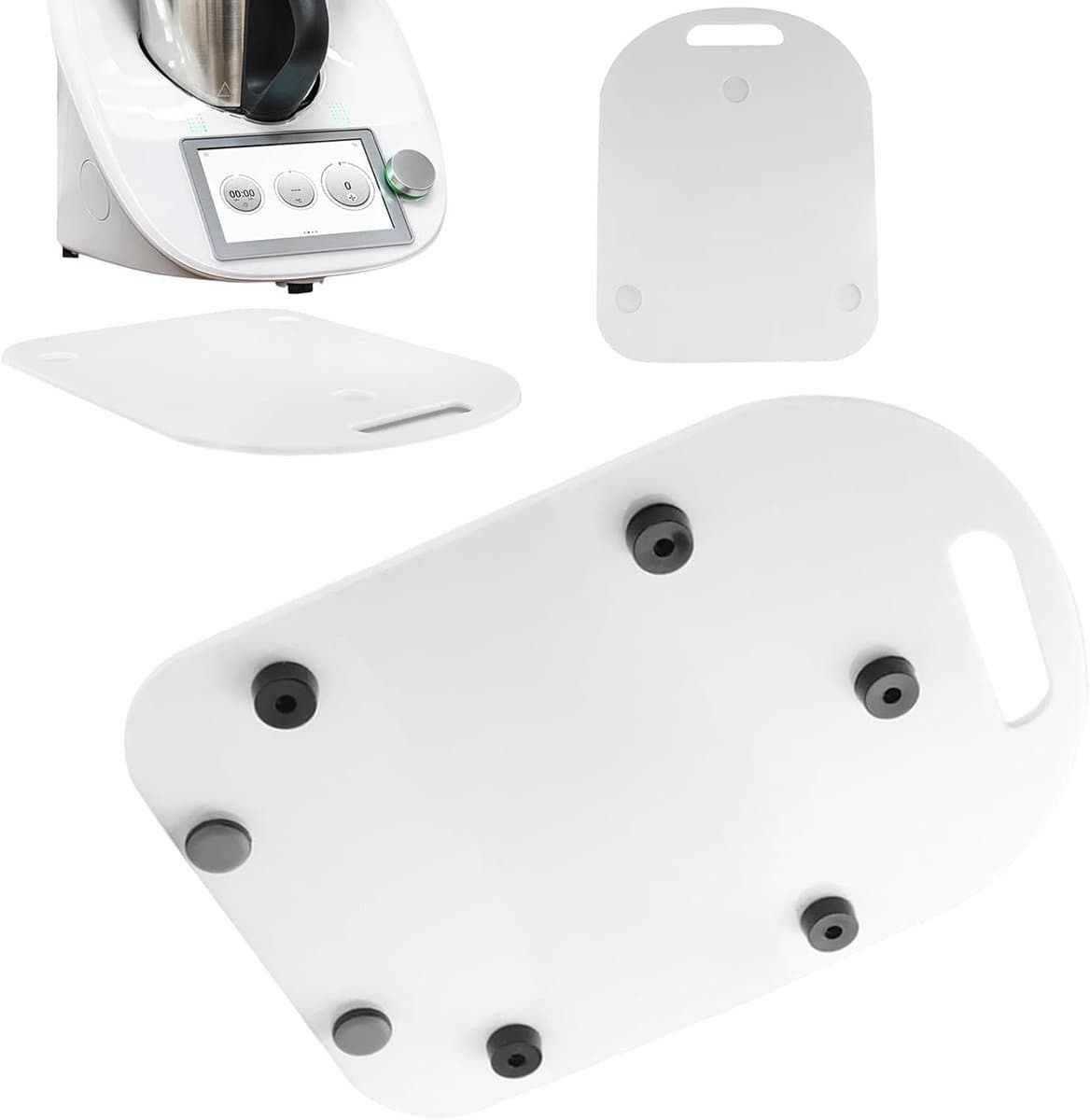 Keuken Mixer Mat - Apparaat Schuifmat - Keuken Organisatie - Met Handvat - 39 x 31 cm - Zwart — afbeelding 1