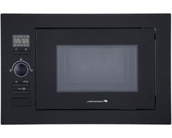 Inbouw magnetron - Grill functie - Snel eten bereiden - Geïntegreerd design - 25 liter - Zwart