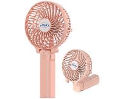 Draagbare Mini-Ventilator - Oplaadbare Handventilator met 3 Snelheden voor Buiten en Reizen