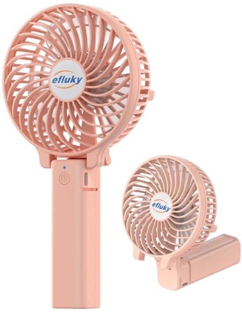 Draagbare Mini-Ventilator - Oplaadbare Handventilator met 3 Snelheden voor Buiten en Reizen — afbeelding 1