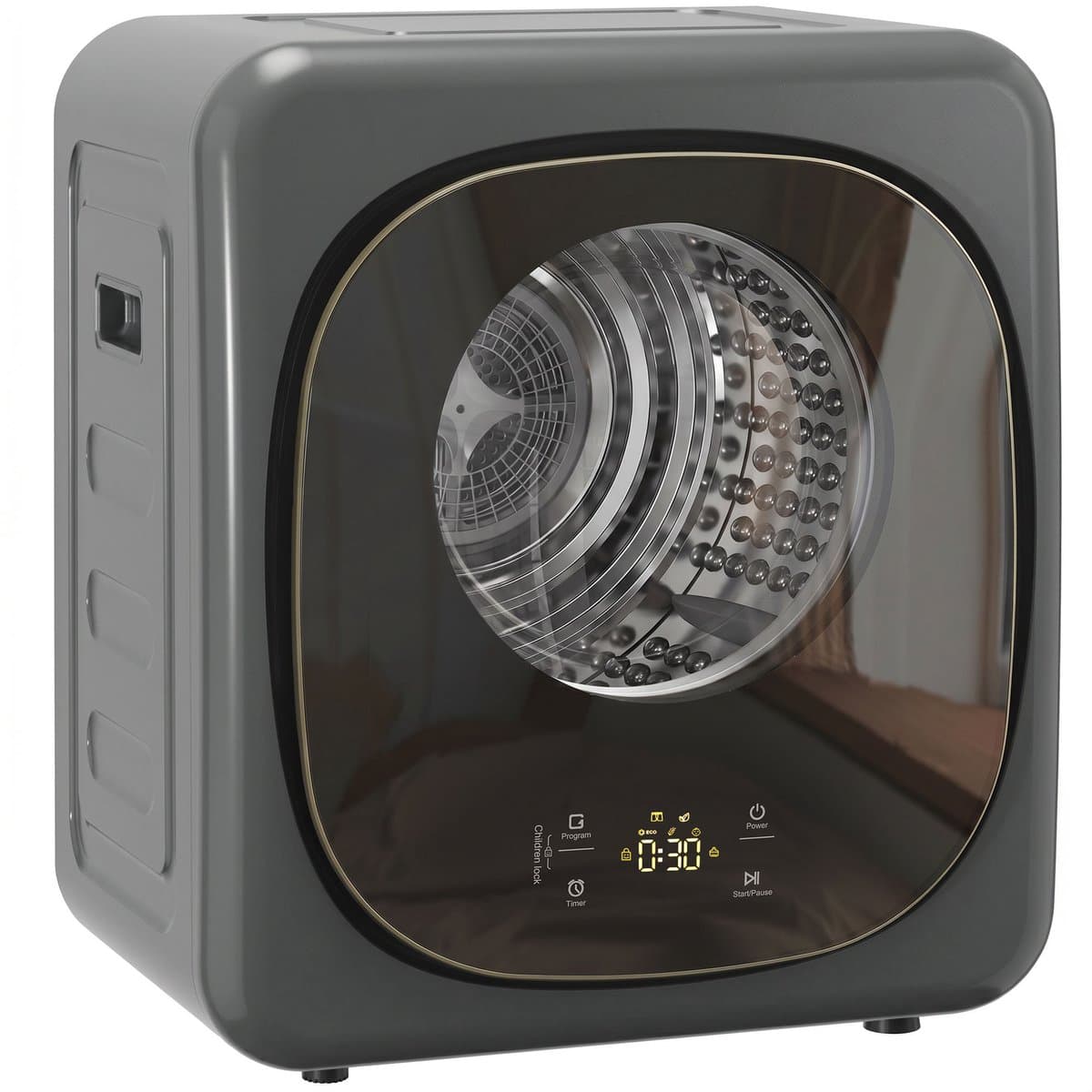 Sogiol® Compacte Wasdroger - 800W - 5 Standen - Touchscreen - Grijs 4 kg — afbeelding 1