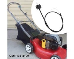 Dailygoods- Bedieningskabel 128 cm - Compatibel met Toro 20339/20377/20378 - Slijtvast - Eenvoudig te installeren - Hoge temperatuur weerbestendig - Metaaldraad en plastic omhulsel - Remkabel