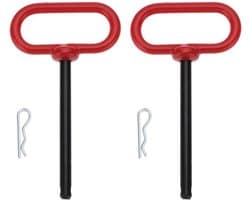 Trekhaakpen 3/8 x 4 Inch - Trekhaak voor Aanhangwagens - Trekhaakpennen voor Grasmaaier - Slijtvast Koolstofstaal - Veiligheidsclip met Sterke Klemkracht