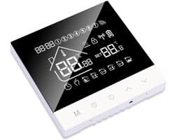 Slimme Thermostaat - Ketel Controller - Vloerverwarming Instellen - App Afstandsbediening - 10 x 10 x 8 cm - Zwart