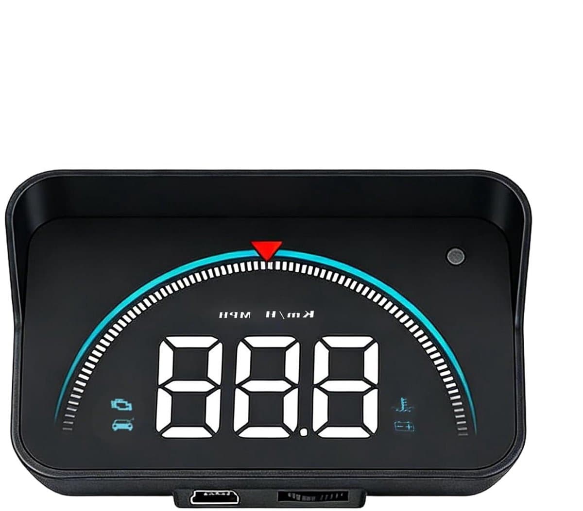 Car Heads Up Display, Vehicle Dashboard Display, Windshield HUD With Overspeed Alert, Driving Information To Improve Safety, Provides Real Time Speed Warning Signals for SUV RV Sedan Van Minivan — afbeelding 1