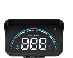 Car Heads Up Display, Vehicle Dashboard Display, Windshield HUD With Overspeed Alert, Driving Information To Improve Safety, Provides Real Time Speed Warning Signals for SUV RV Sedan Van Minivan