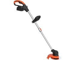 Elektrische Grasmaaier - Draagbare Grastrimmer - Gazon Onderhoud - Borstelloze Motor - 15 cm Snijbreedte - Zwart