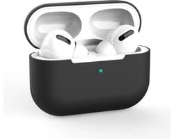 Hoesje geschikt voor Apple AirPods Pro - Siliconen case - AirPods cover - Protective case - Beschermhoes - Hoes oortjes - Softcase - Oplaadcase bescherming - Krasbestendig - Zwart - 1 stuk - Jony