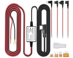 Dailygoody - Dash Cam Hardwire Kit - USB Type C - Laagspanningsbeveiliging - 13ft Oplaadkabel - 24-uurs Bewaking - Auto Dash Camera - Geschikt voor Au..