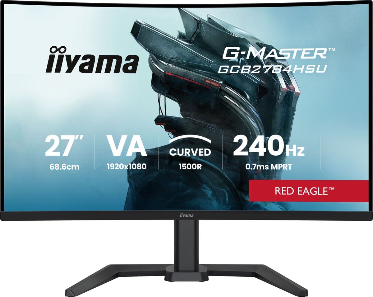 iiyama G-Master Red Eagle GCB2784HSU-B1 27'' Curved gaming monitor — afbeelding 1