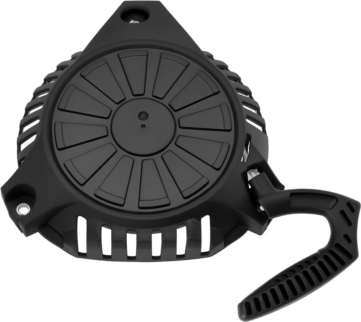MTTproducts- Terugslagstarter Zwart - Trekstarter - Compatibel met Fuxtec FX-RM1630/Fuxtec FX-RM5196PRO/Scheppach MP99-42 - Kunststof/Metaal - Eenvoudig te installeren - Afstand gaten 150/152,7/157 mm — afbeelding 1