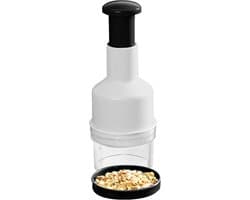 Groente Hakker - Keuken Hulp - Snel Ingrediënten Snijden - Compact Multifunctioneel - 500ml Capaciteit - Zwart Wit