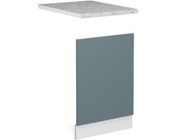 Keuken Frontpaneel - Vaatwasser Paneel - Keuken Upgrade - Stijlvolle Afwerking - 45 x 57 cm - Blauw Grijs