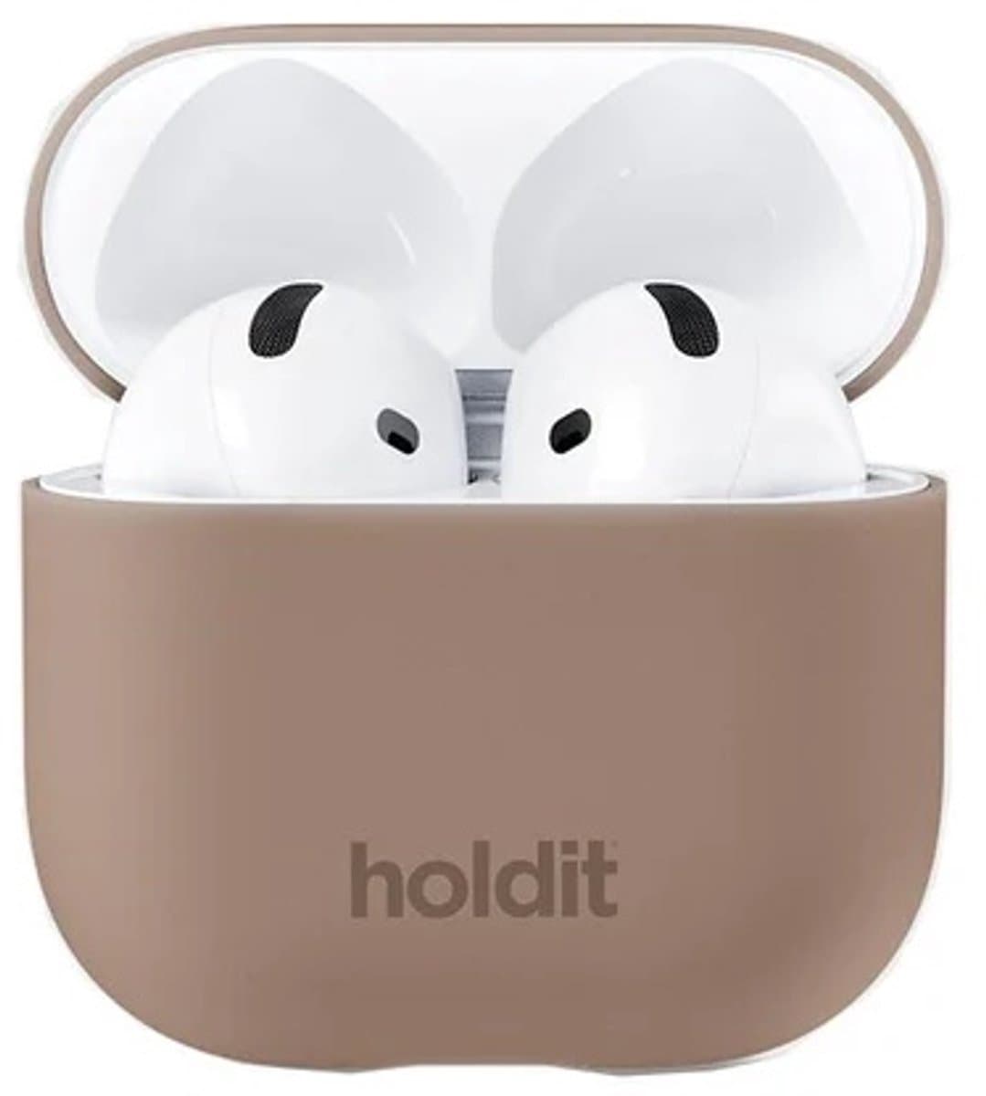 Holdit Silicone Case voor de Apple AirPods 4 - Mocha Brown — afbeelding 1
