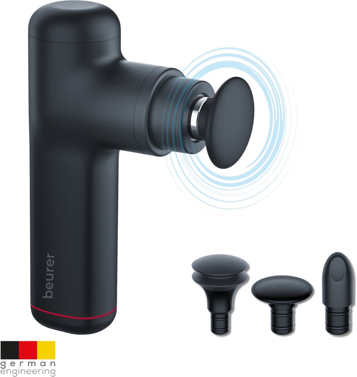 Beurer MG 79 Massage Gun - Incl. 3 Opzetstukken - Handzaam Massage Apparaat - 3 uur draadloos gebruik - Met Vibratie (tot 3.200 impulsen p/m) voor gerichte Triggerpoint massage — afbeelding 1