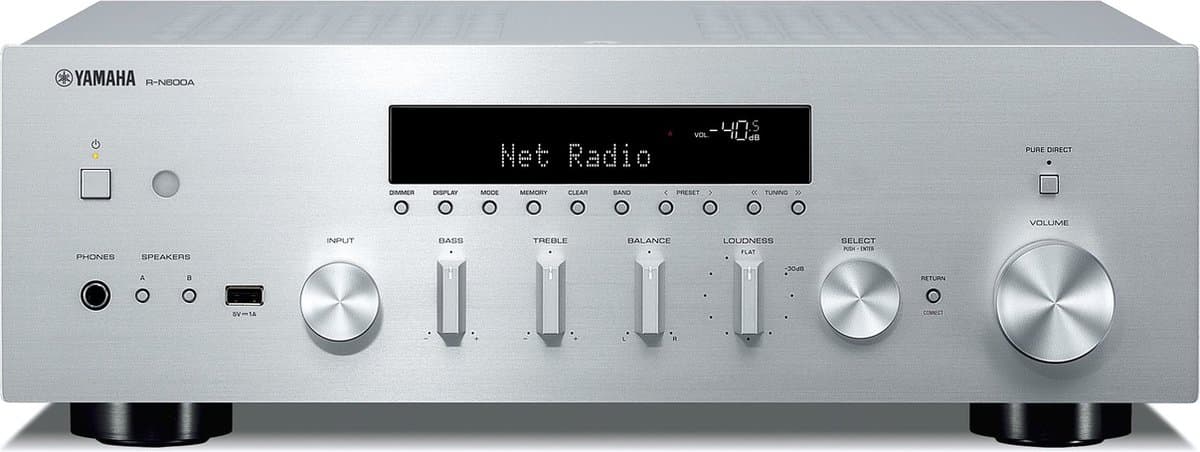 Yamaha R-N600A ZILVER Netwerk receiver met MusicCast — afbeelding 1
