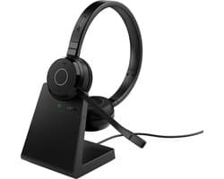 Jabra Evolve 65 TE - Draadloze Stereo Headset - Bluetooth - USB-A - Oplaadstandaard - Zwart
