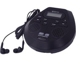 Denver Discman - Draagbare CD & MP3-Speler - Anti shock - Ingebouwde speakers - Inclusief Oordopjes - DMP395 - Zwart