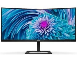 Philips 346E2CUAE - QHD Curved Ultrawide Monitor - USB-C 65w - EPEAT & TCO - 34 Inch
