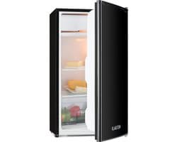 Klarstein Koelkast Zelfvoorzienend design Koelkast - volume: 91 Liter - 2 Niveaus - 5 Standen Thermostaat - IJsvak - Zwart - 90L - voor Keuken - Compact - Mini Fridge - Compact Koelkast - Kleine Koelkast - Vrijstaande Koelkast
