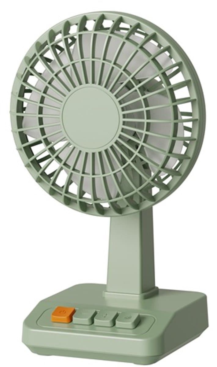 Bureauventilator - Tafelventilator - USB Oplaadbaar - 2000 mAh - 5 Standen - Borstelloze Motor - IJsgroen — afbeelding 1