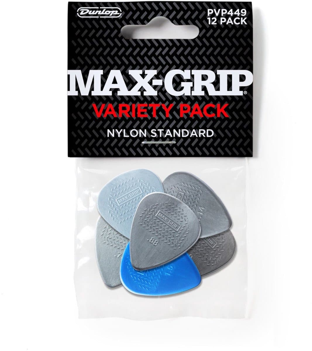 Dunlop PVP499 Max-Grip Variety Pack Nylon Standard (set van 12 stuks) — afbeelding 1