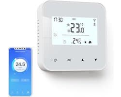 Slimme Bedrade Digitale Thermostaat voor CV-Ketel met Wifi, Programmeerbaar
