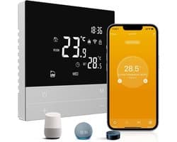 Slimme WiFi Thermostaat voor Vloerverwarming - Programmeerbaar & Voice Control
