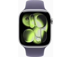 Apple Watch 11 - Wifi - 42mm - Zilverkleurig Aluminium Case with Purple Fog Sport Band - M/L