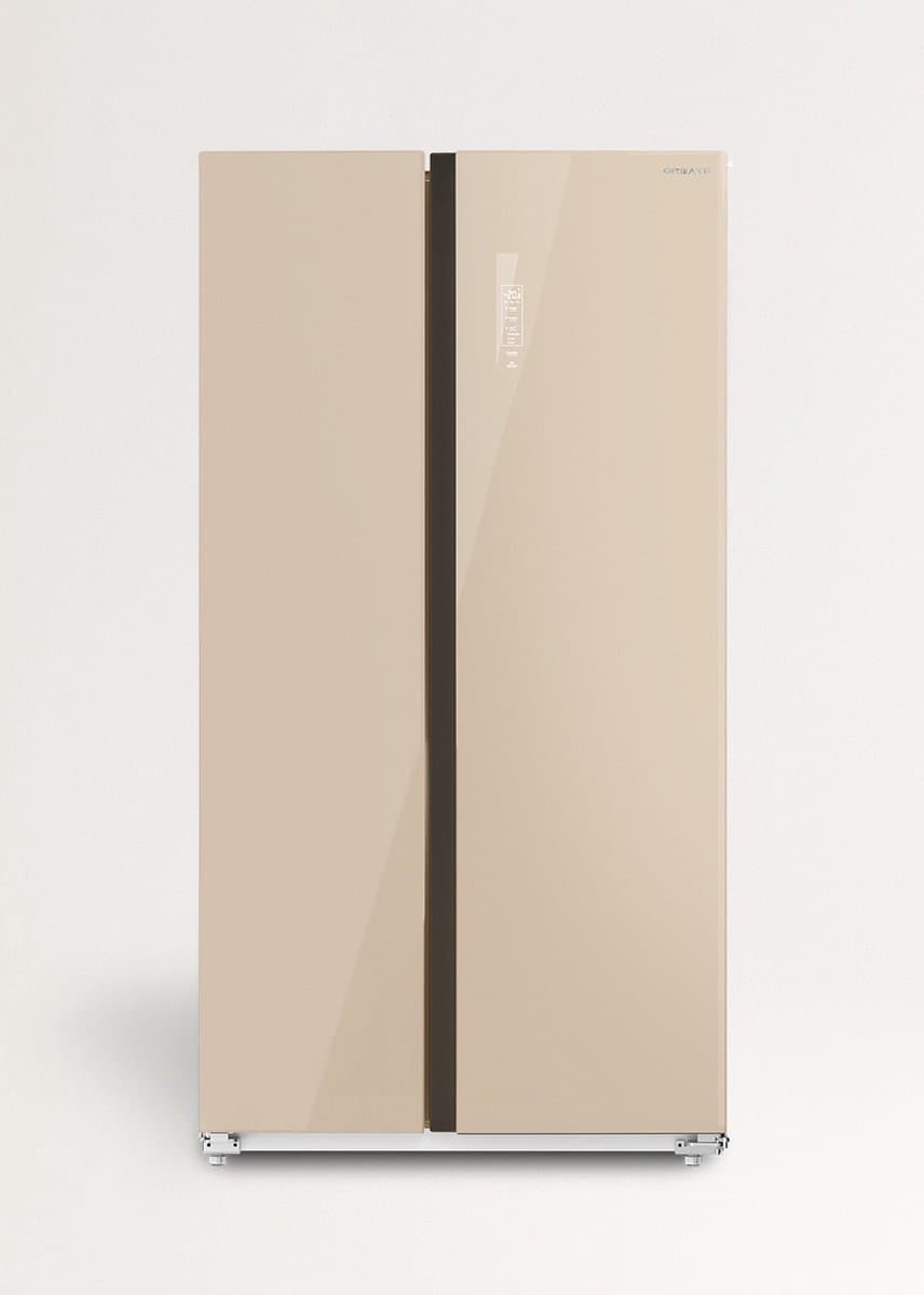CREATE FRIDGE STUDIO SIDE BY SIDE 550 - Amerikaanse koelkast - Beige — afbeelding 1