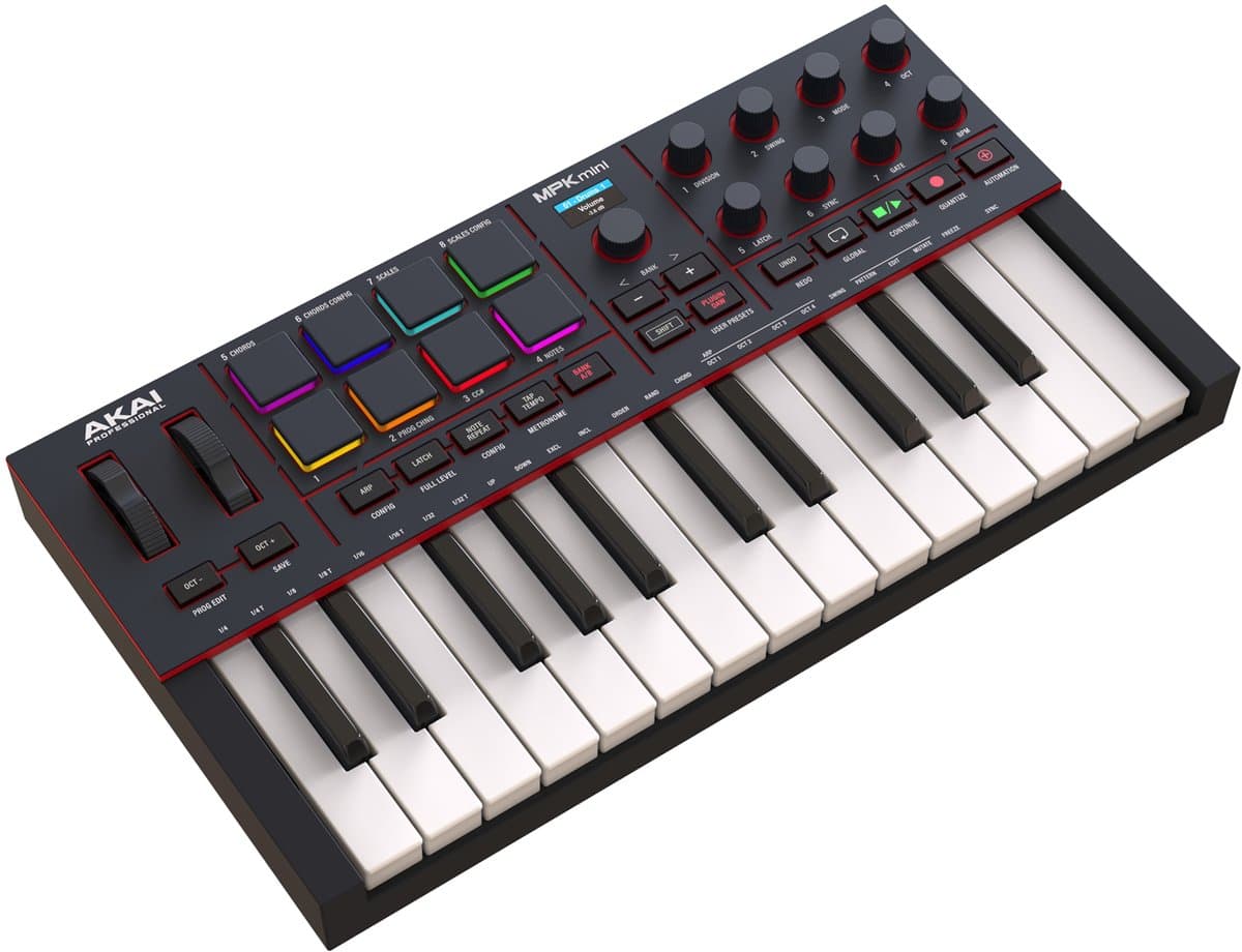 AKAI Professional MPK mini IV Black - Midi Keyboard — afbeelding 1