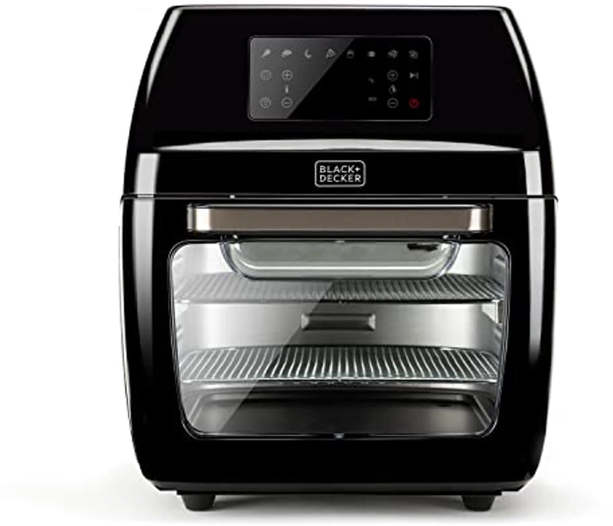 Heteluchtfriteuse en Oven 1700W - 12L - Instelbare Temperatuur 40-200 °C met 8 Vooraf Ingestelde Programma's en Transparante Deur — afbeelding 1