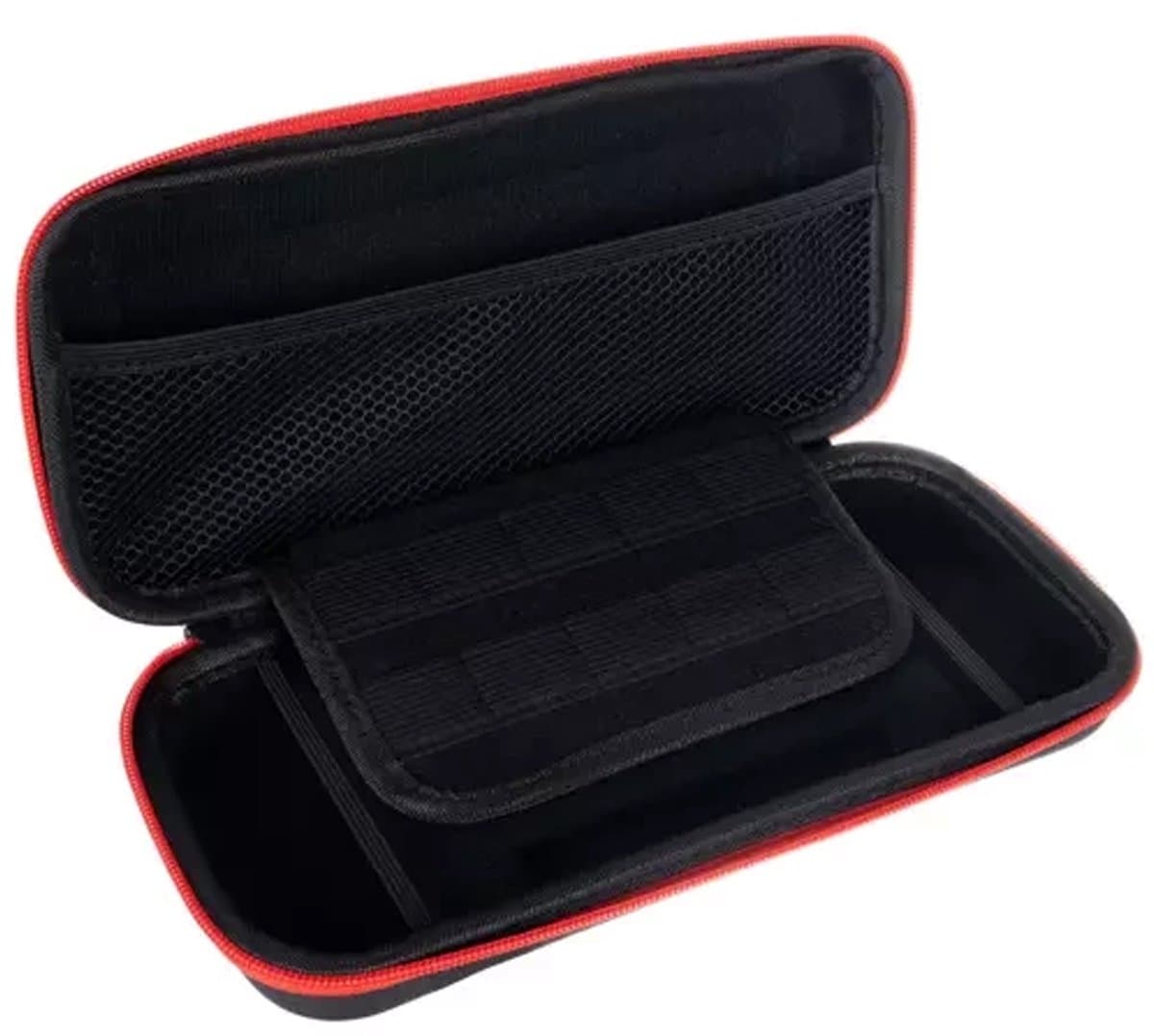 Case geschikt voor Nintendo Switch - Hard Cover - Beschermhoes - Vak voor 10 Spellen - Zwart — afbeelding 1