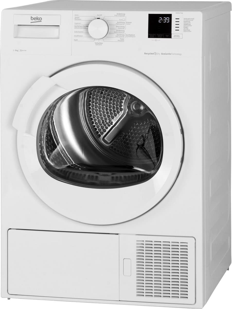 Beko DH9552TXW - AquaWave- RecycledTub™ - Warmtepompdroger - NL/FR — afbeelding 1