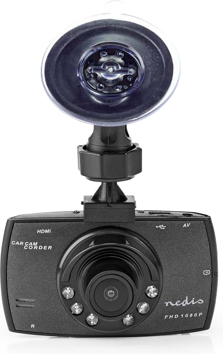 Nedis Dash Cam - 1080p@30fps - 12.0 MPixel - 2.7 " - LCD - Parkeer sensor - Bewegingsdetectie - Donkergrijs — afbeelding 1