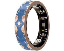 WizBay Premium Select® Bohemian Smart Ring - Sapphire Blue - Hartslag, Slaap en Zuurstofmeting - Activiteitstracker - Maat 10