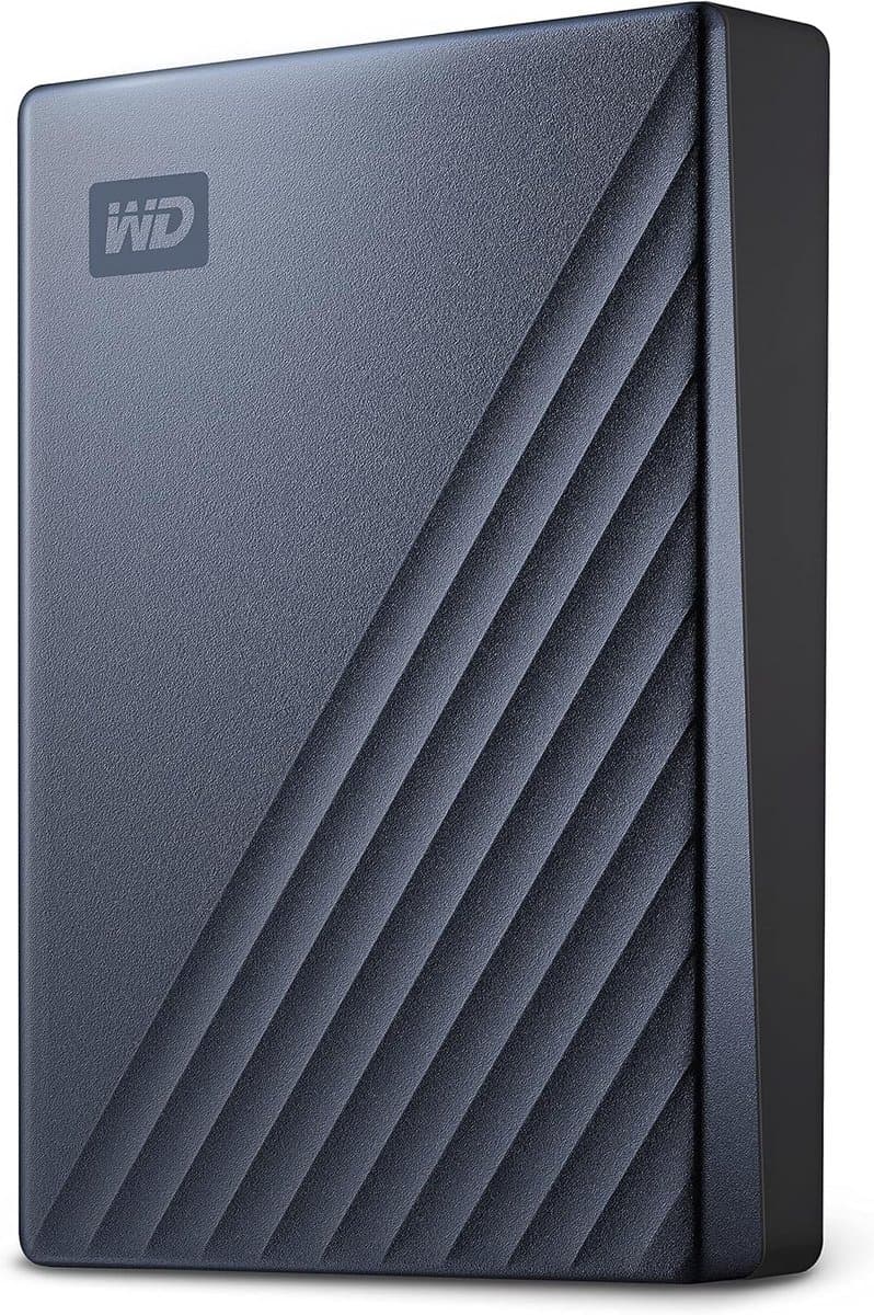 Draagbare 2TB harde schijf met 256-bit hardwareversleuteling en automatische back-up software — afbeelding 1