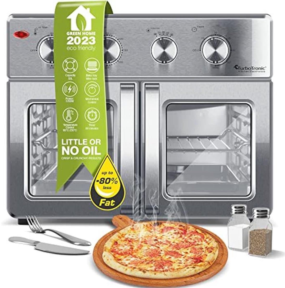 Digitale Heteluchtoven XXL - 32 Liter met Draaispies en Airfryer-functie — afbeelding 1