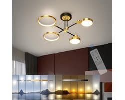 Moderne Dimmerbare LED Plafondlamp met Afstandsbediening - Geschikt voor Woonkamer en Slaapkamer