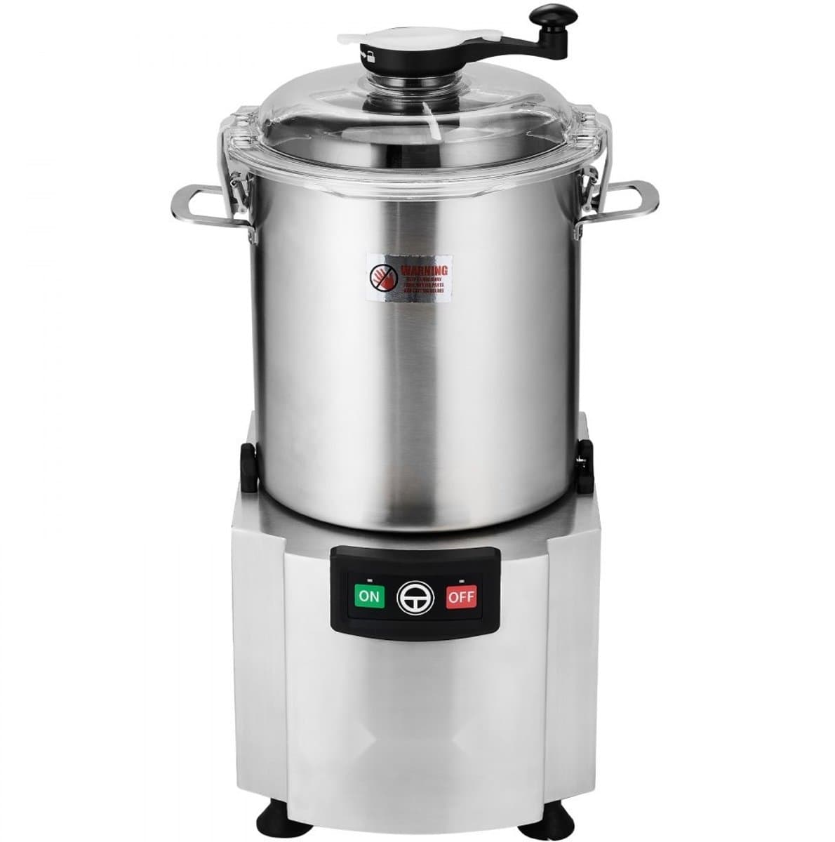 Keukenmachine - Groentehakker 18 L - Voedselveilig RVS - S‑vormig Mes - Met Schraper - Multifunctioneel Voor Groenten, Fruit, Granen, Noten — afbeelding 1