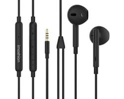 imoshion Bedrade Oordopjes met AUX / 3,5 mm Jack Aansluiting - Oortjes met Draad - Zwart
