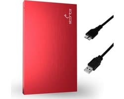 Externe Harde Schijf 500GB - 2.5 Inch Draagbare HDD met USB 3.0 - Ultra Dun voor PC, Mac, Laptop - Snelle Gegevensoverdracht - Beschikbaar in Meerdere Kleuren