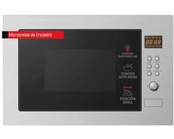 Magnetron 25 liter RVS 900W met Automenu en Grillfunctie