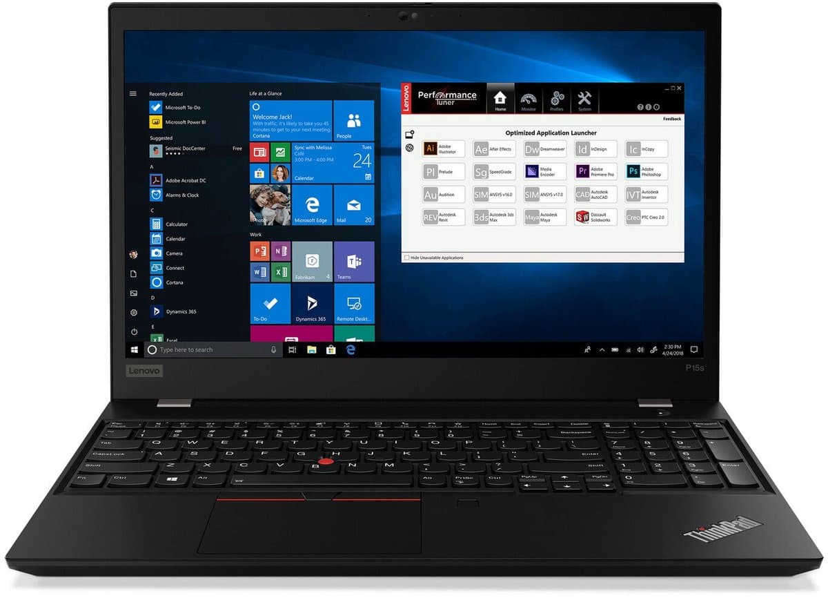 Lenovo ThinkPad P15s Gen 1 - Intel® Core™ i7-10610UU- NVIDIA® Quadro® P520 2 GB VRAM — afbeelding 1