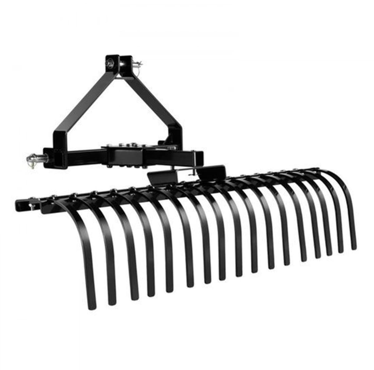 Grasmaaier Hooihark - 127 cm Maaibreedte - 17 Stalen Tanden - Q235 Staal - Voor Tractoren Categorie 1 — afbeelding 1