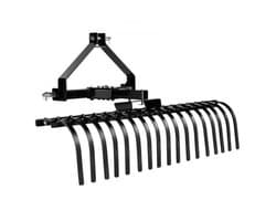 Grasmaaier Hooihark - 127 cm Maaibreedte - 17 Stalen Tanden - Q235 Staal - Voor Tractoren Categorie 1
